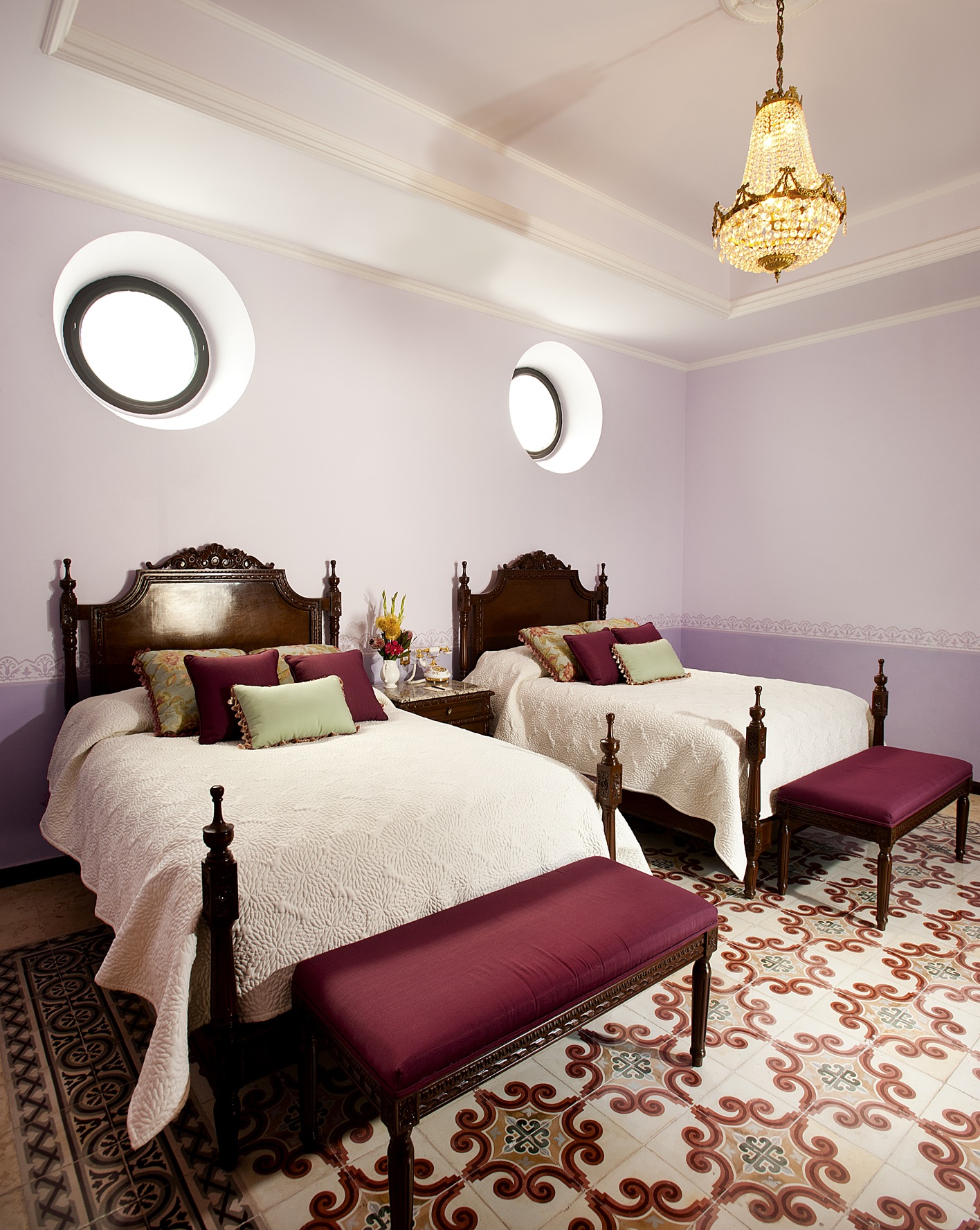 Image of Santa Ana Bedroom Casa Azul Monumento Historico Merida Mexico